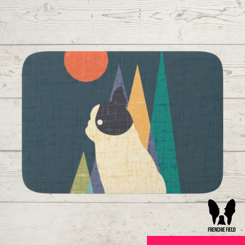 Abstract Artsy Frenchie Floormat