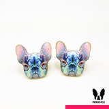 Cheeky Frenchie Enamel Ear Studs