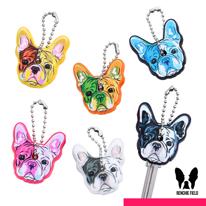 French Bulldog Keychain key chain keys charm frenchie