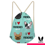 Oh-So-Fresh Frenchie Drawstring Backpack