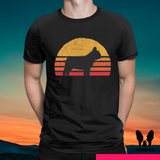 Retro Sunset Frenchie Tee