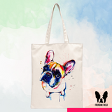 Watercolor Frenchie Tote Bag